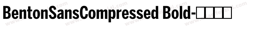 BentonSansCompressed Bold字体转换